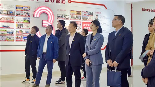 市管干部专职党建指导员一行到威胜考察指导党建工作